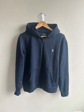 Polo Ralph Lauren Performance Full Zip Hoodie Navy Size Large